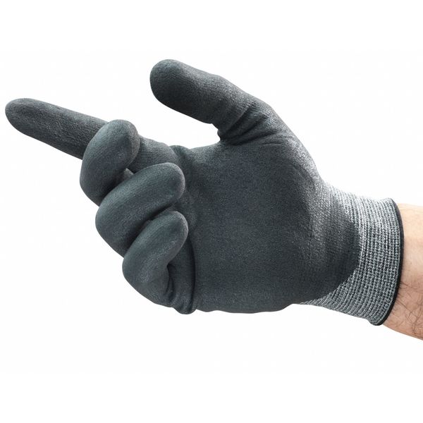 Cut Resistant Coated Gloves, A2 Cut Level, Nitrile, M, 1 PR