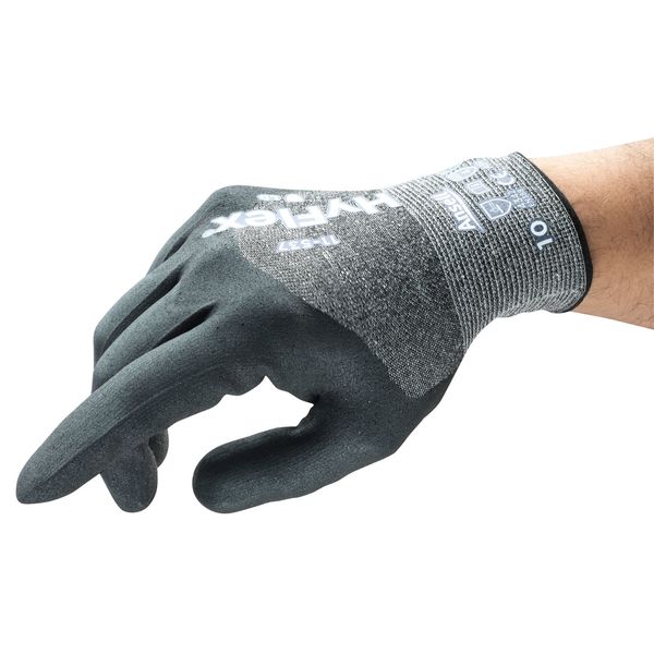 Cut Resistant Coated Gloves, A2 Cut Level, Nitrile, M, 1 PR