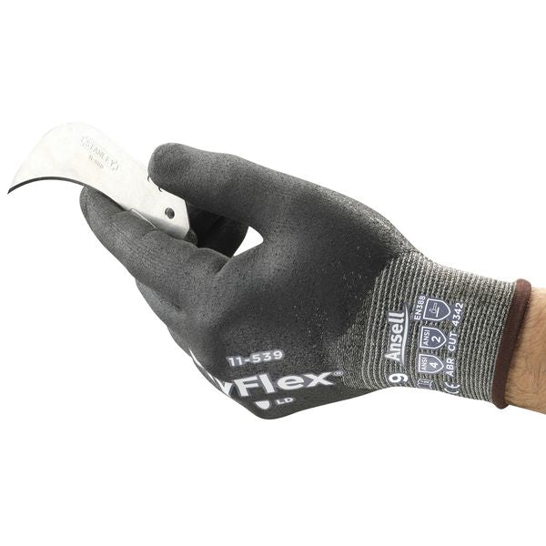 Cut Resistant Coated Gloves, A2 Cut Level, Nitrile, XS, 1 PR