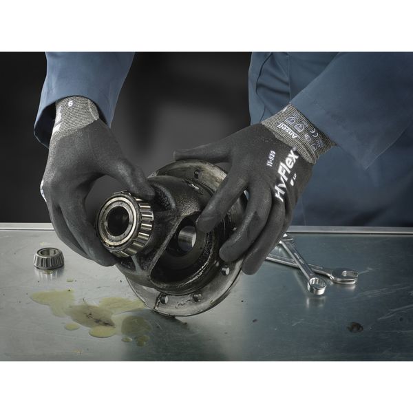 Cut Resistant Coated Gloves, A2 Cut Level, Nitrile, XS, 1 PR