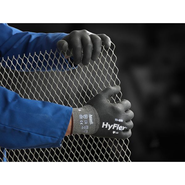 Cut Resistant Coated Gloves, A2 Cut Level, Nitrile, XS, 1 PR