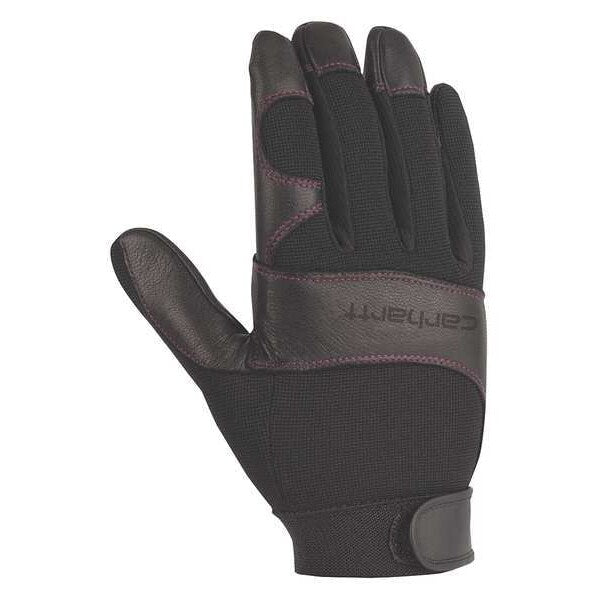 Mechanics Gloves, L, Black/Rose, Foam Padding, Breathable Spandex