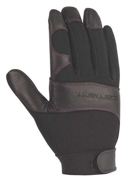 Mechanics Gloves, M, Black/Rose, Foam Padding, Breathable Spandex