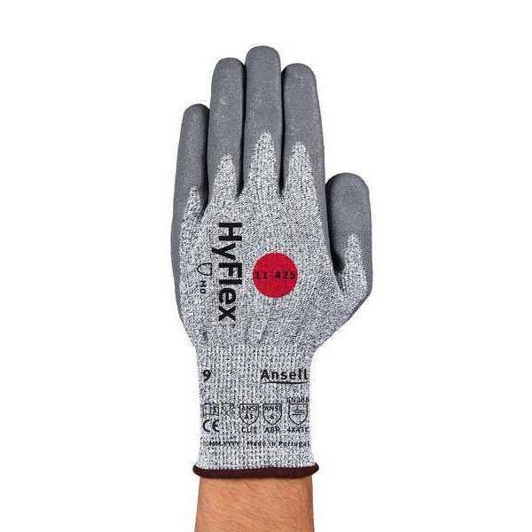 Cut Resistant Coated Gloves, A3 Cut Level, Polyurethane, 7, 1 PR