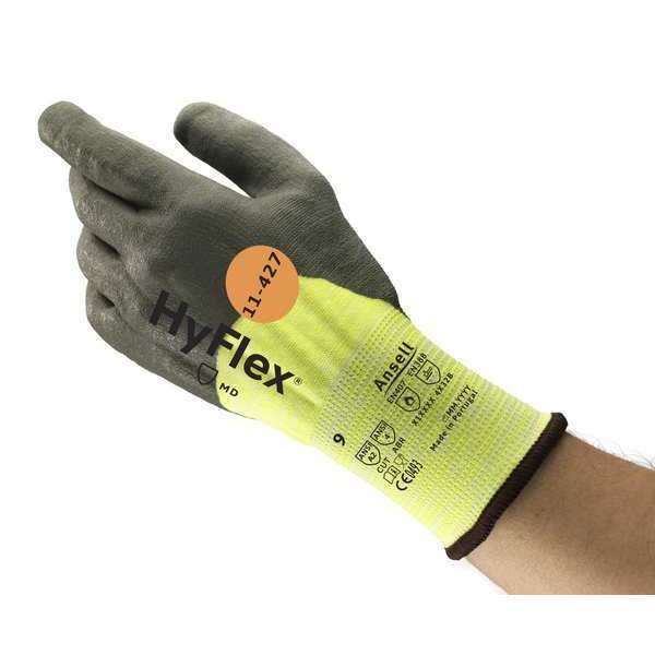 Cut Resistant Coated Gloves, A2 Cut Level, Polyurethane, 10, 1 PR