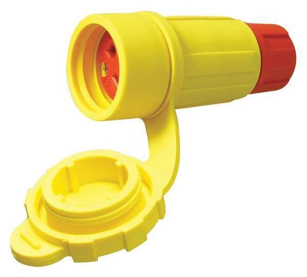 15A Locking Connector 2P 3W 250VAC L6-15R YL