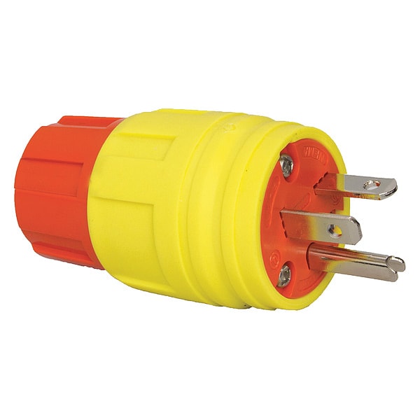 3 Wire Industrial Straight Blade Plug 125VAC 20A