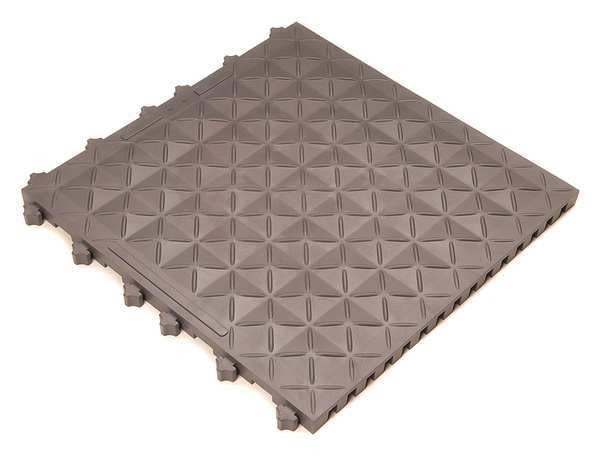 Interlocking Antifatigue Mat Tile PVC 18 in 18 in 1 in