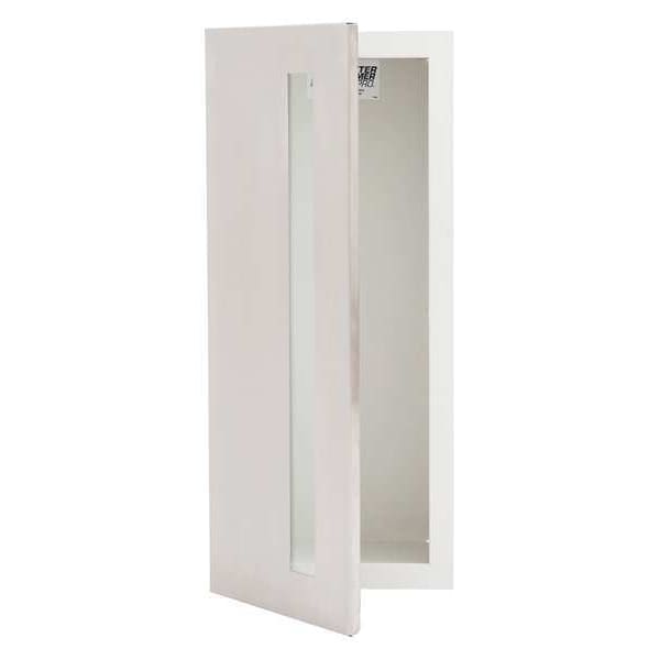Fire Extinguisher Cabinet, Recessed, 26 3/4 in Height, 10 lb