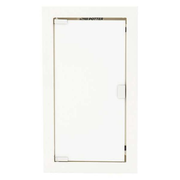 Fire Extinguisher Cabinet, Semi Recessed, 20 3/4 in Height, 5 lb