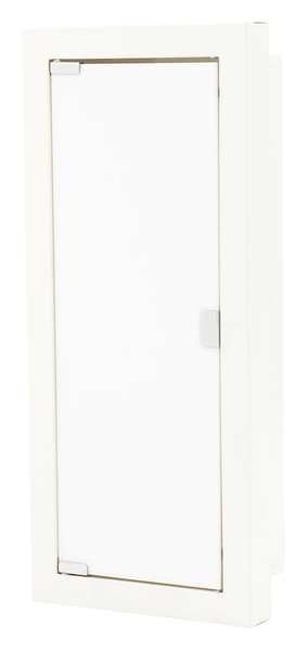 Fire Extinguisher Cabinet, Semi Recessed, 26 3/4 in Height, 10 lb
