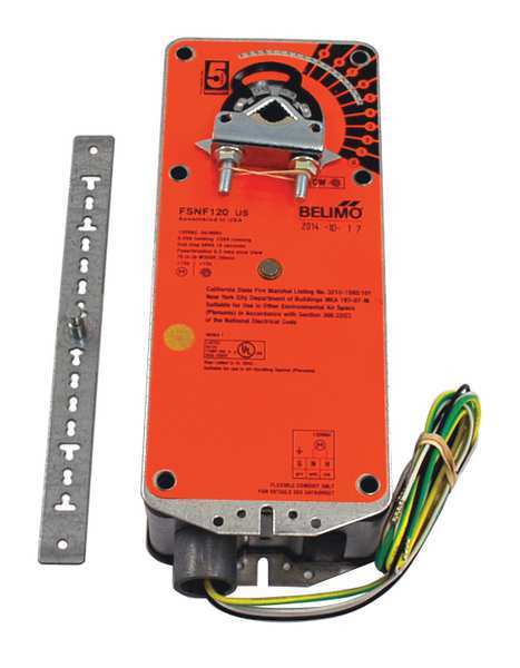 Fire and Smoke Damper Actuator, 120VAC