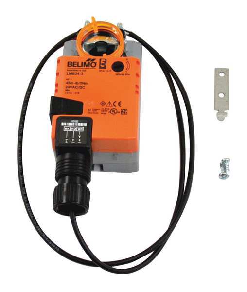 Non-Spring Rtrn Damper Actuator, 24VAC/DC