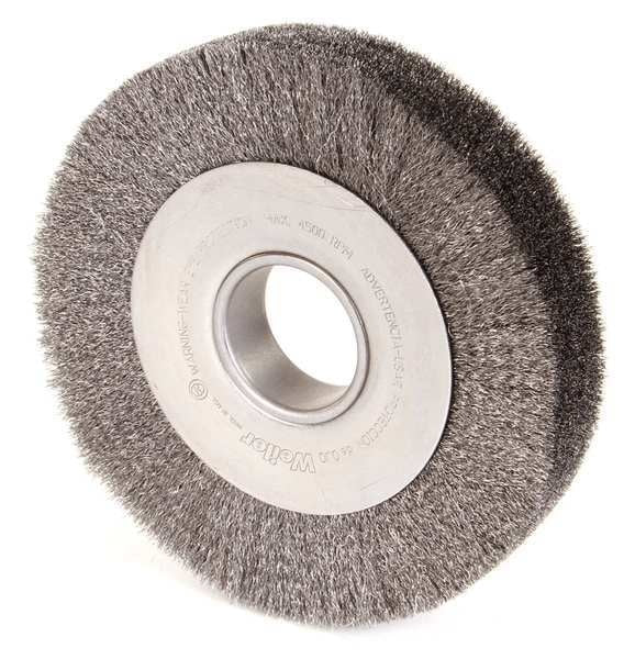 Crimped Wire Wheel Wire Brush, Arbor, 8