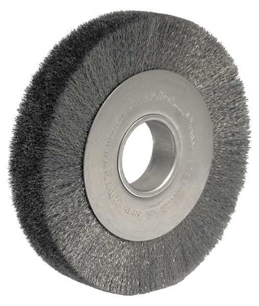Crimped Wire Wheel Wire Brush, Arbor, 8