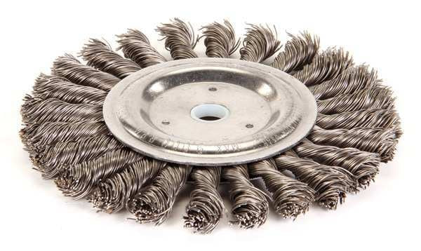 Twist Wire Wheel Wire Brush, Arbor, 6