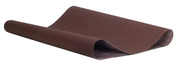Sanding Belt, Coated, 37 in W, 60 in L, 100 Grit, Fine, Aluminum Oxide, R215 Metalite, Brown