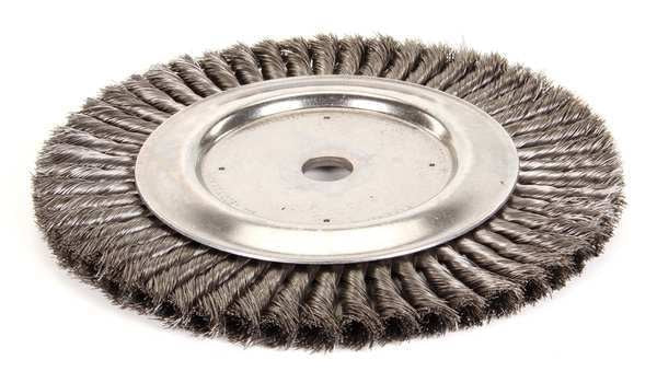 Twist Wire Wheel Wire Brush, Arbor, 10