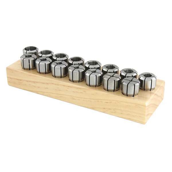Collet Set, DA200, 1/64 in., 17 pcs.