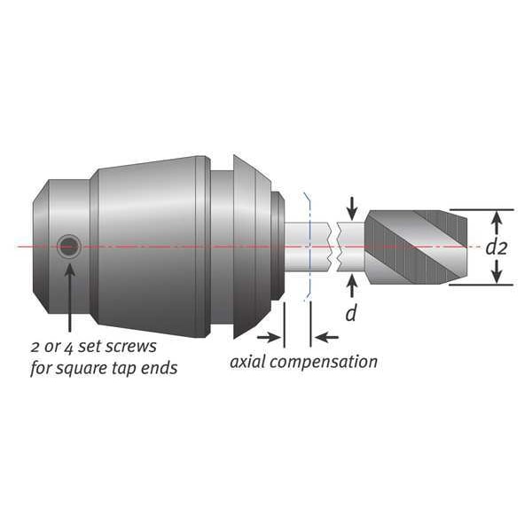 Tapping Collet, 0.168 in. Shank, ER25