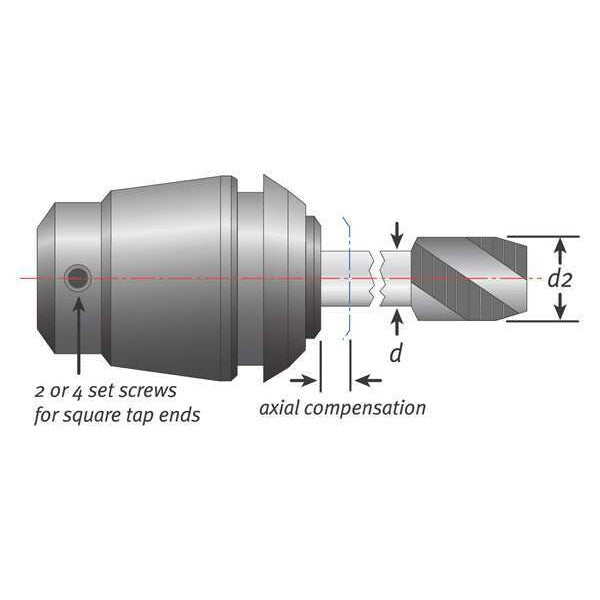 Tapping Collet, 0.255 in. Shank, ER32