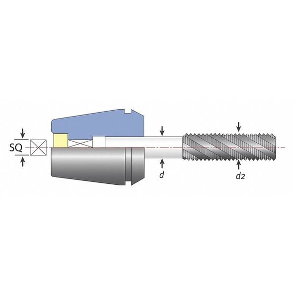 Tapping Collet, 0.367 in. Shank, ER20
