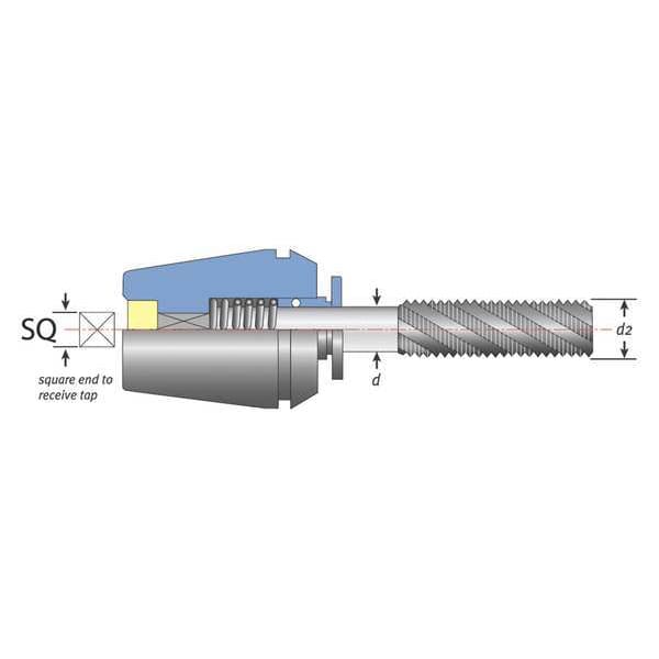 Tapping Collet, 0.437 in. Shank, ER32