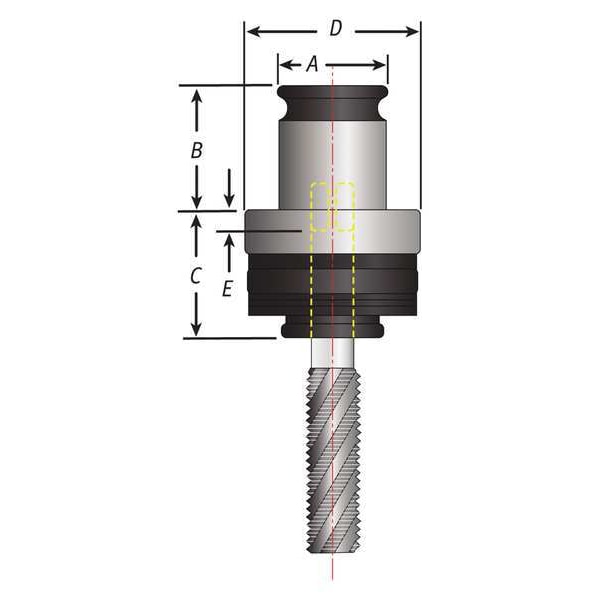 Tapping Collet, 0.168 in. Shank, #1