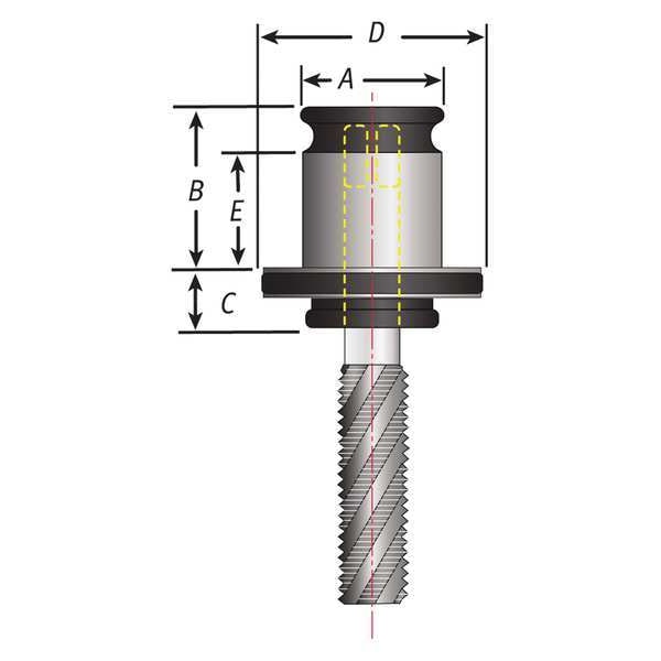 Tapping Collet, 0.323 in. Shank, #2