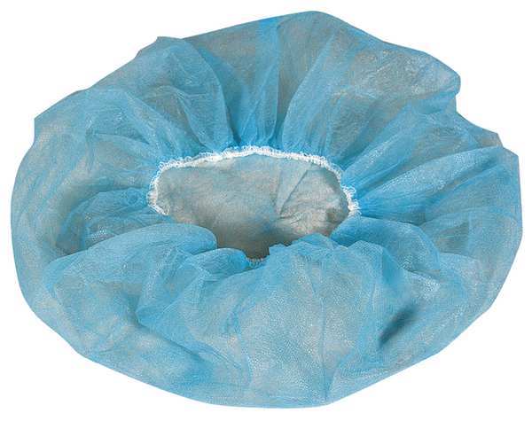 Bouffant Cap, PP, 28 in., Blue, PK1000