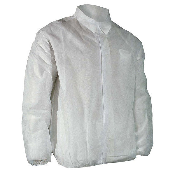 Disposable Lab Jacket, White, XL, PK50