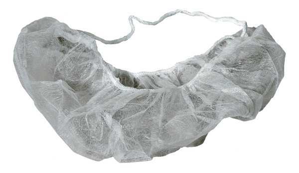 Beard Cover, PP, 19 in., White, PK1000