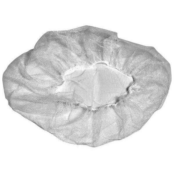 Hairnet, Plystr-Hnycmb, 24 in, White, PK1000