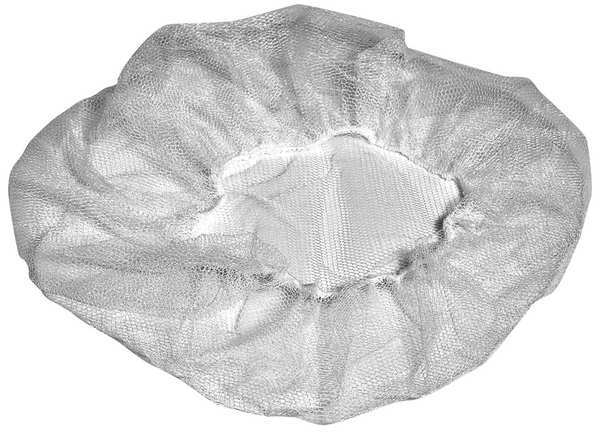 Hairnet, Plystr-Hnycmb, 18 in, White, PK1000