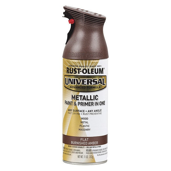 Spray Paint, Amber, Flat, 11 oz