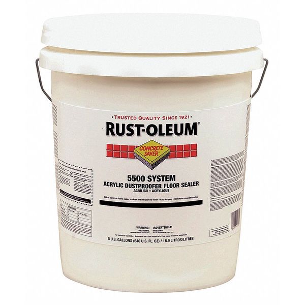5 gal Sealer, Low Gloss Finish, Clear, Water Base