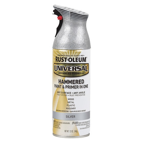Spray Paint, Silver, Gloss, 12 oz.