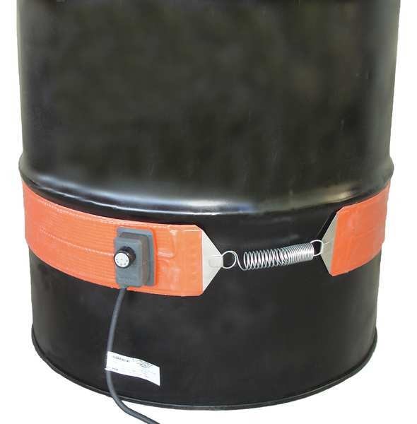 Drum Heater, Heavy Duty, Metal Drums/Pails, 240VAC, 1200W, 55 Gallon