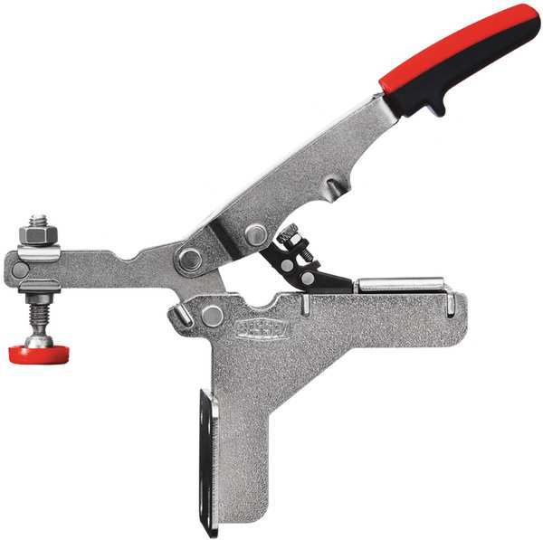 Horiz Toggle Clamp, AngleBase, 450lb, 3/4in