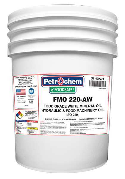 Mineral Gear Oil, Food Grade, 5 Gal.