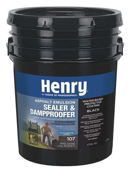 Sealer & Dampproofer, 4.75 gal, Black