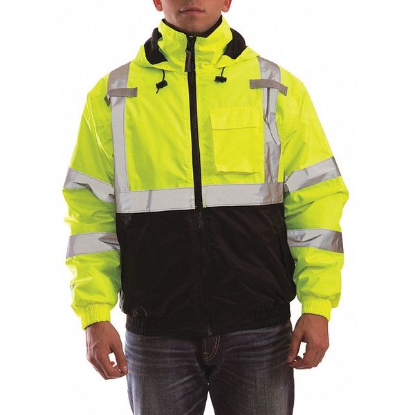 Large Class 3 Hi-Vis Bomber Jacket, Yellow