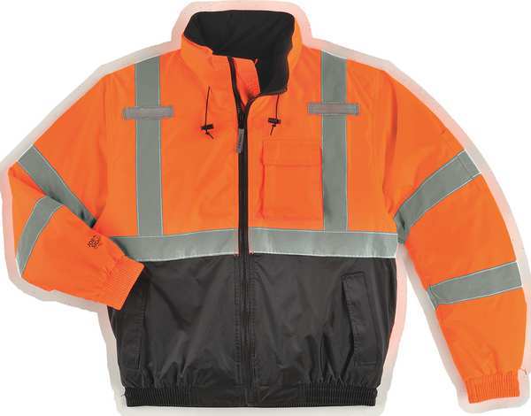 Small Class 3 Hi-Vis Bomber Jacket, Orange