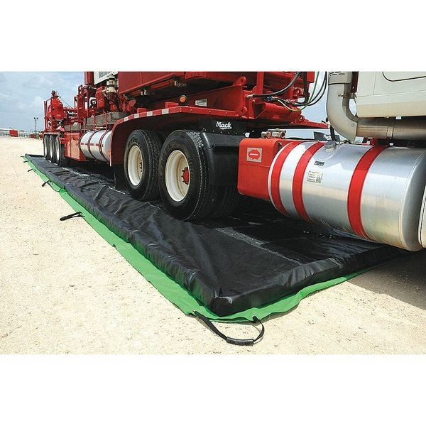 Spill Cont. Berm, Foam Wll, 1496gal, 15ft L