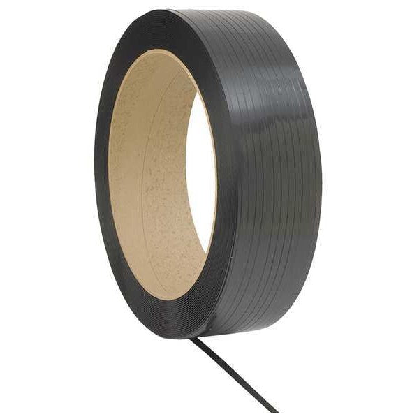 Plastic Strapping, HG, Black, 1800 ft. L