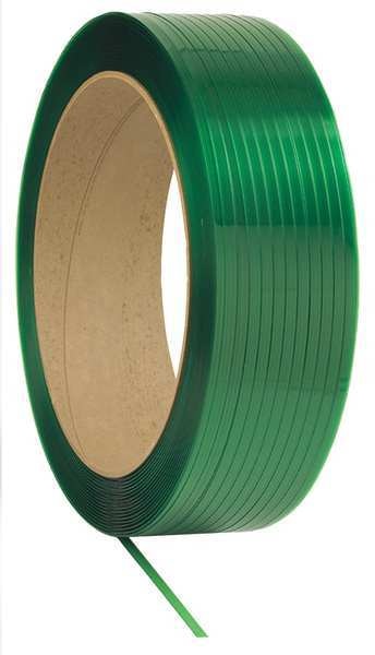 Plastic Strapping, HG, Green, 9600 ft. L