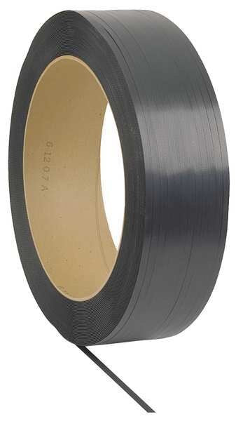 Plastic Strapping, MG, Black, 6000 ft. L