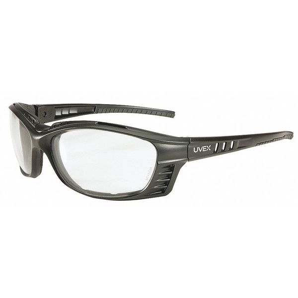 Safety Glasses, Wraparound Clear Polycarbonate Lens, Anti-Fog