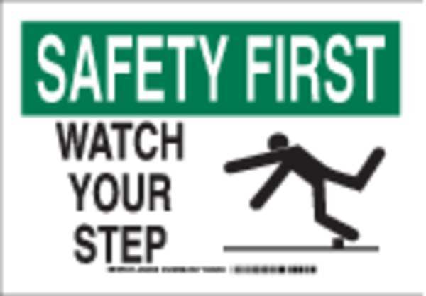 Personal Protection Sign, 7 in Height, 10 in Width, Polyester, Rectangle, English