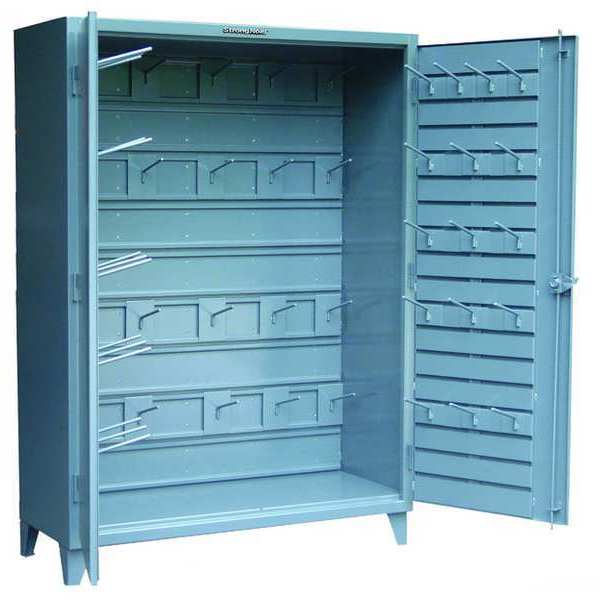 12 ga. Steel Storage Cabinet, 60 in W, 84 in H, Stationary